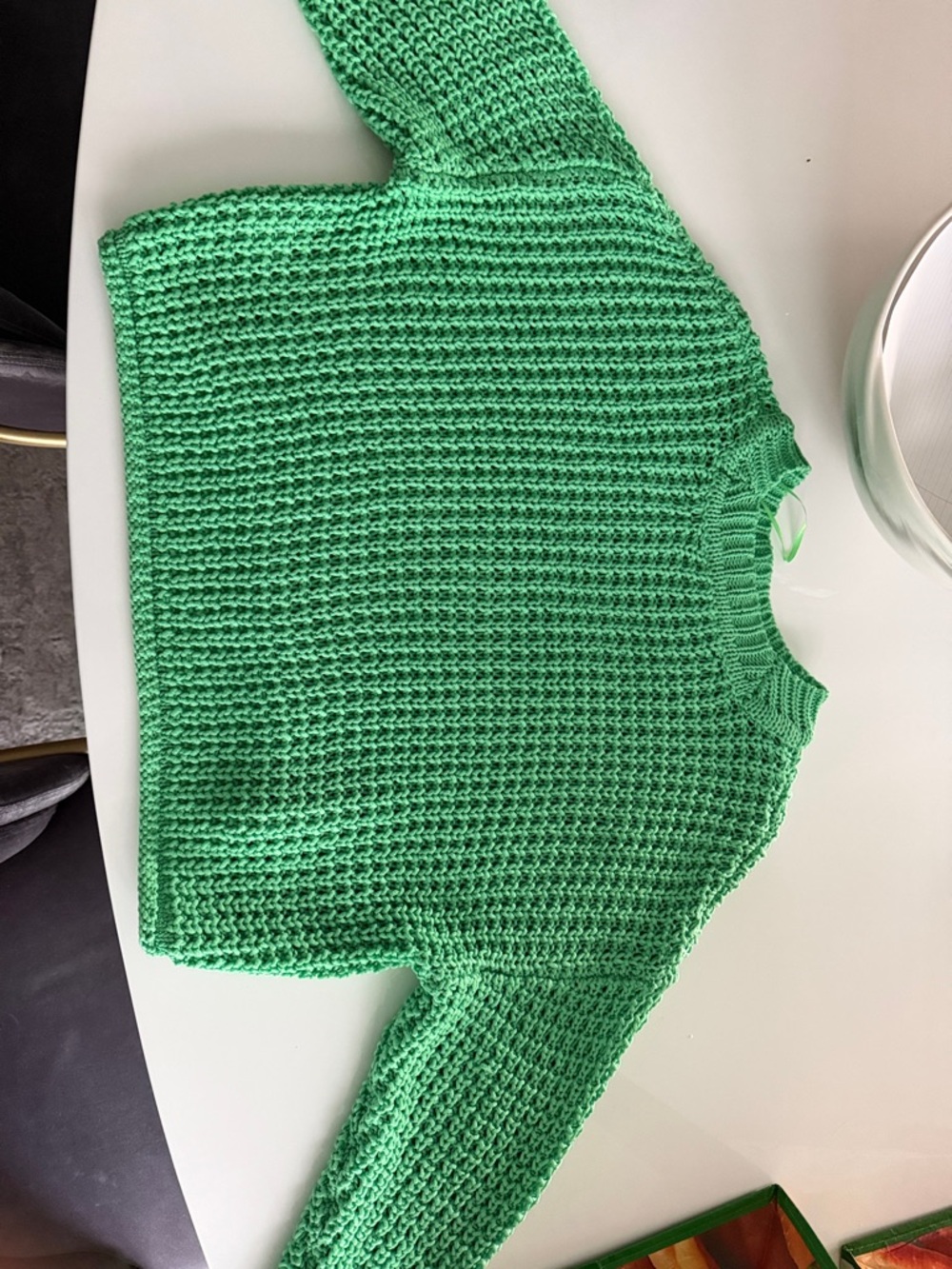 RD Style Mint Green Chunky Crewneck Sweater